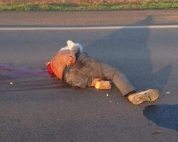 Collision with truck tore motorcyclist’s body