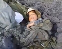 Failed parachute training jump