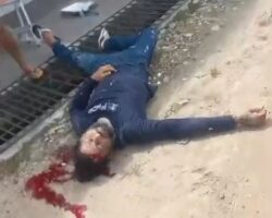 Guy assassinated while painting facade of his house