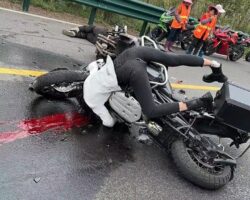 Head-on collision of motorcycles claimed two lives