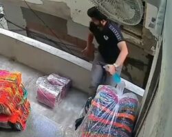 Indian man falls from balcony due to carelessness