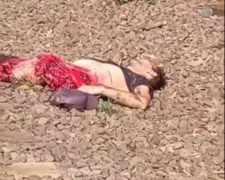 Man lost his leg in collision with train