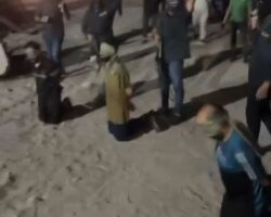 Public execution of three Palestinians by Hamas