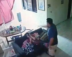 Shocking case of domestic violence caught on CCTV