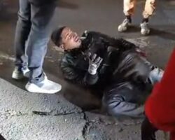 Thief got beaten before police arrived
