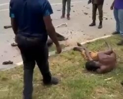 Three Nigerian robbers lynched by mob, one fatally