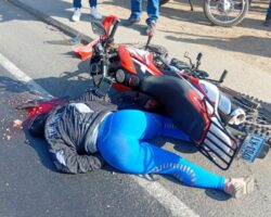 Truck crushed female biker's head
