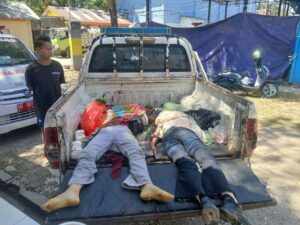 Two women on motorcycle died under wheels of truck