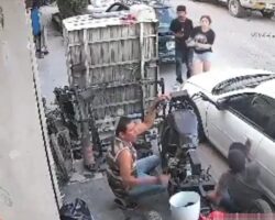 Young female contract killer assassinates car mechanic