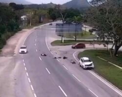 5 people hit by car while trying to cross road