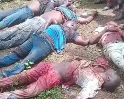 Aftermath of Nigerian massacre on civilians