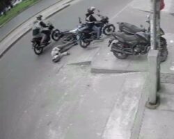 Assassinated by two hitmen on motorcycle