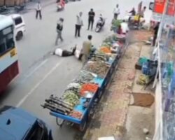 Bus crushes motorcyclist’s head