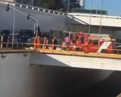 Desperate woman jumps to her death