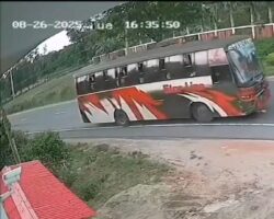 Distracted woman fatally hit by bus