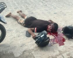 Double murder of men on motorcycle in João Pessoa, Brazil