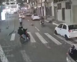 Drunk man run over by car
