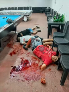 Gunmen open fire and kill all four men inside billiard hall