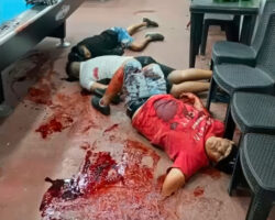 Gunmen open fire and kill all four men inside billiard hall