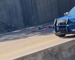 Guy ended it all by jumping off highway overpass