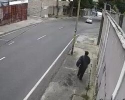 Pedestrian hit by speeding car