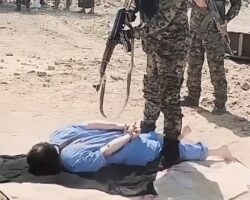 Public execution of man sentenced for killing entire family