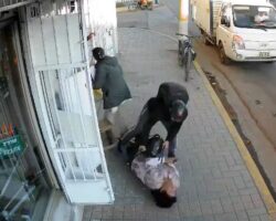 Woman shot twice during robbery as she was leaving bank
