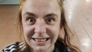 Woman stabbed by random female maniac on her way to work