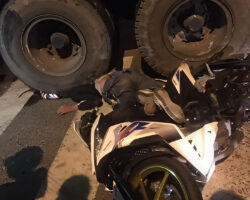 Crushed under tanker truck’s wheels