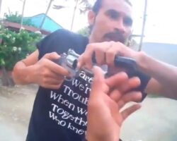 Delivery driver records himself being shot and robbed