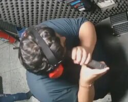 Dude commits suicide at shooting range