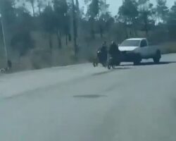 Head-on collision with car kills motorcyclist