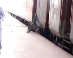 Indian man slipped into gap between train and platform