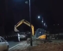 Man executed by excavator