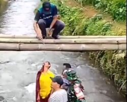 Man found hanged on bamboo bridge over river