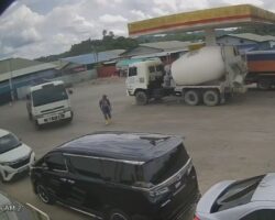 Man stepped right into path of oncoming truck