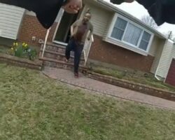 Sicko with knife gunned down by Long Island officer