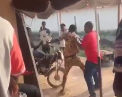 Soldier beats and stabs market vendor over bribe