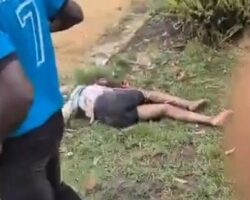 Stoned and clubbed to death for robbing old woman