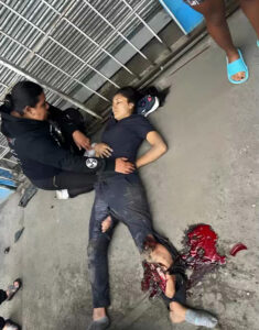 Woman crushed by truck that lost control