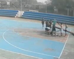 Young Indian man killed by basketball hoop pole