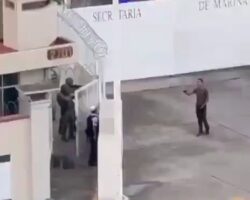 Aggressive gunman shot by Mexican marines