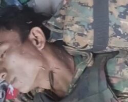 Another victims of civil war in Myanmar