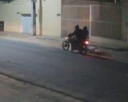 Chased and finished off by two hitmen