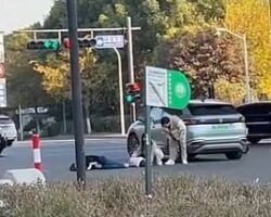 Chinese woman ends it all by jumping from highway overpass
