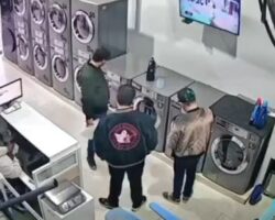 Double assassination in laundry