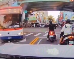 Elderly man in Taiwan crushed by bus