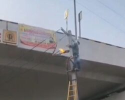 Electrical maintenance worker fried to death by high voltage