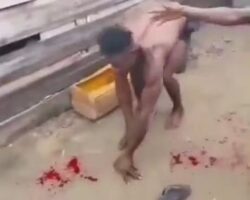 Fight in Nigerian slum ends in bloody knockout