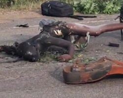 Ghanaian official burns to death in collision involving three motorcycles